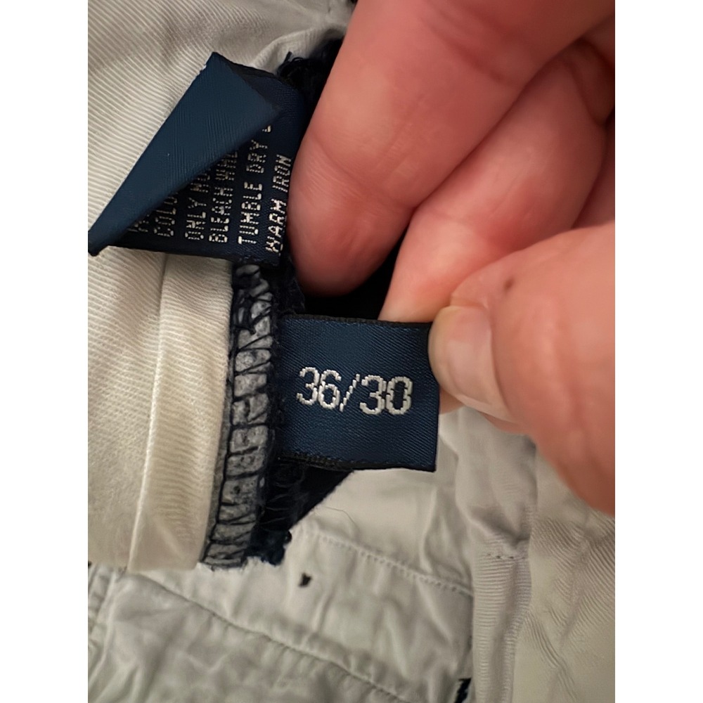 Polo Ralph Lauren Mens Prospect Pant Navy Blue Cotton Chino Straight Leg 36x30 - Picture 6 of 6